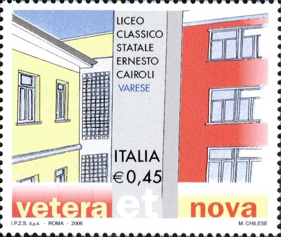 Francobollo Liceo Classico E.Cairoli -  2006
