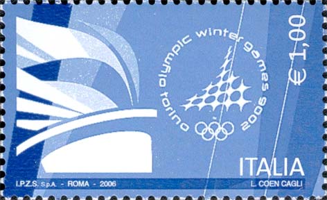 Francobollo Fiamma Olimpica -  2006