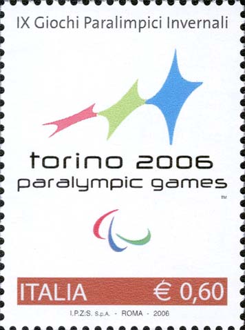 Francobollo Logo dei Giochi Paralimpici Invernali -  2006