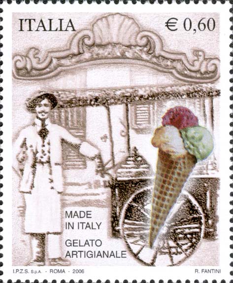 Francobollo Venditore Ambulante di Gelati -  2006
