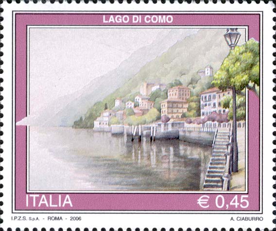 Francobollo Lago di Como -  2006