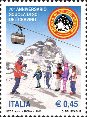 Francobollo Sciatori -  2006