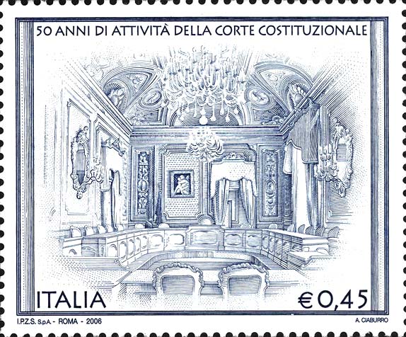 Francobollo Sala delle udienze -  2006