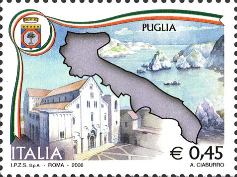 Francobollo Puglia -  2006