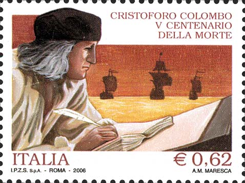 Francobollo Cristoforo Colombo e le Tre Caravelle -  2006