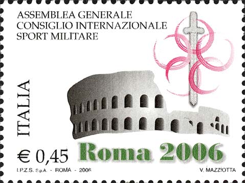 Francobollo Colosseo e Logo dell'Assemblea -  2006