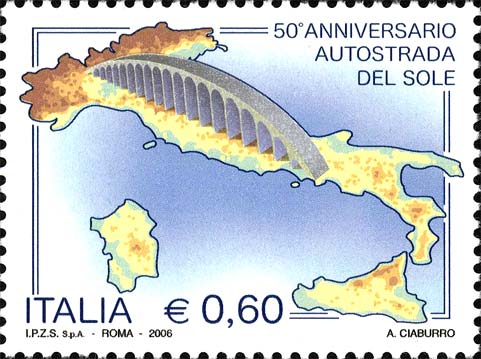 Francobollo Italia e Viadotto -  2006