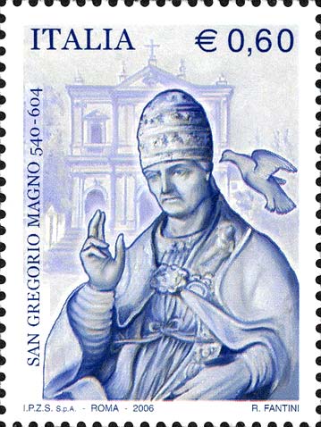 Francobollo San Gregorio Magno e Chiesa di Sant'Andrea al Celio, a Roma -  2006
