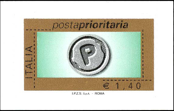 Francobollo Impronta della Lettera P -  2007