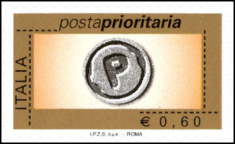 Francobollo Impronta della Lettera P -  2006