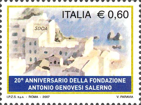 Francobollo Sede della Fondazione Antonio Genovesi Salerno -  2007