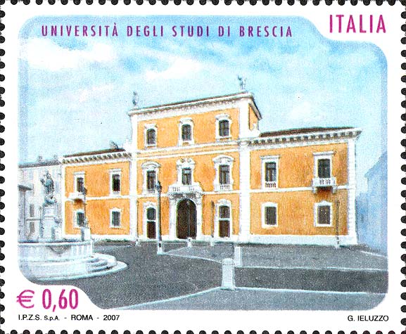 Francobollo Rettorato dell'Università degli Studi di Brescia -  2007