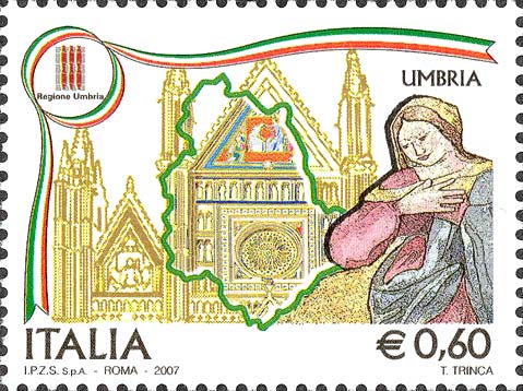 Francobollo Umbria -  2007