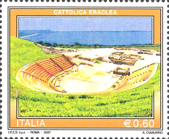 Francobollo Cattolica Eraclea -  2007