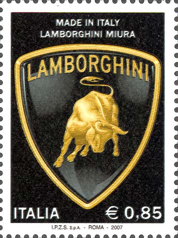 Francobollo Stemma della Lamborghini -  2007