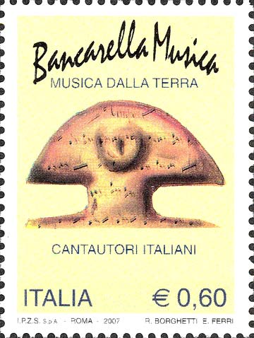Francobollo Stele, Logo del Premio Bancarella Musica -  2007