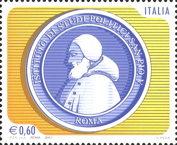 Francobollo Istituto di Studi Politici San Pio V, a Roma -  2007