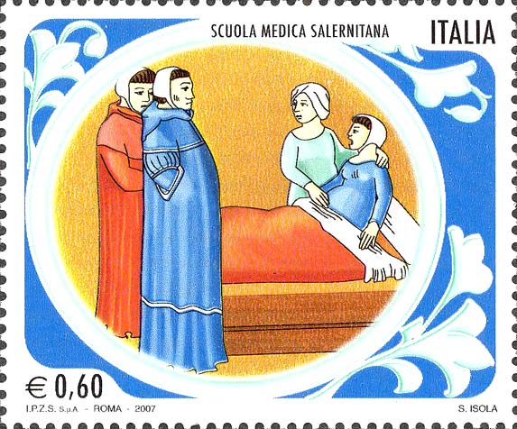 Francobollo Scuola Medica Salernitana -  2007
