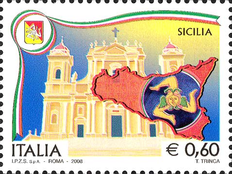 Francobollo Sicilia -  2008