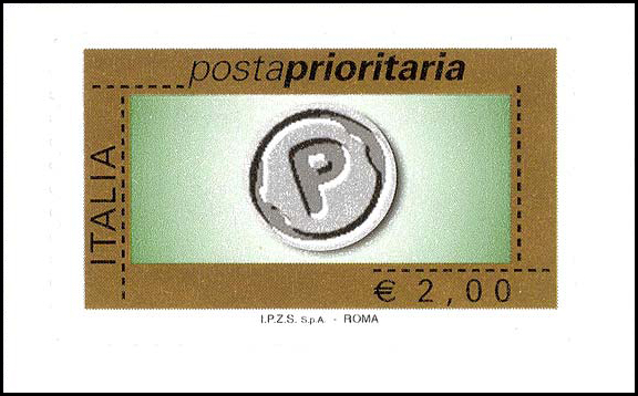 Francobollo Impronta della Lettera P -  2008