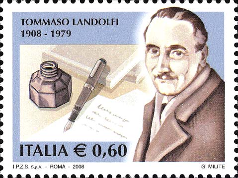 Francobollo Ritratto di Tommaso Landolfi -  2008