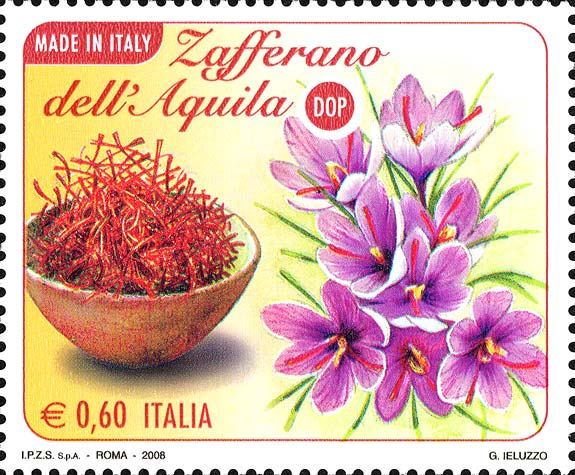 Francobollo Stimmi e Fiori di Zafferano -  2008