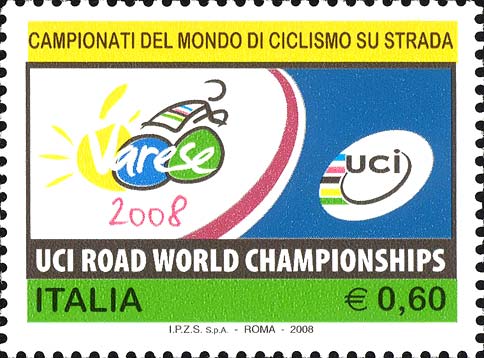 Francobollo Logo dei Campionati Mondiali -  2008