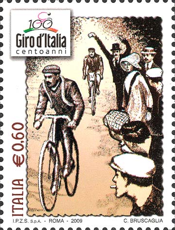 Francobollo Ciclisti e Spettatori -  2009