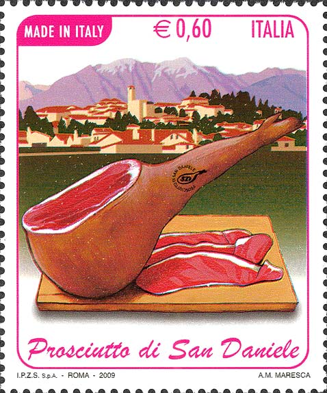 Francobollo San Daniele del Friuli e Prosciutto -  2009