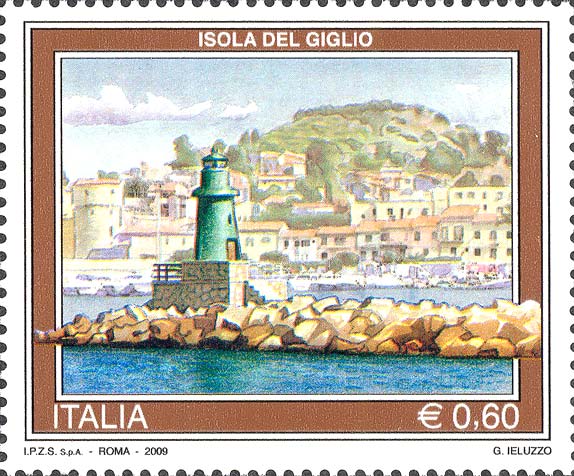 Francobollo Isola del Giglio -  2009