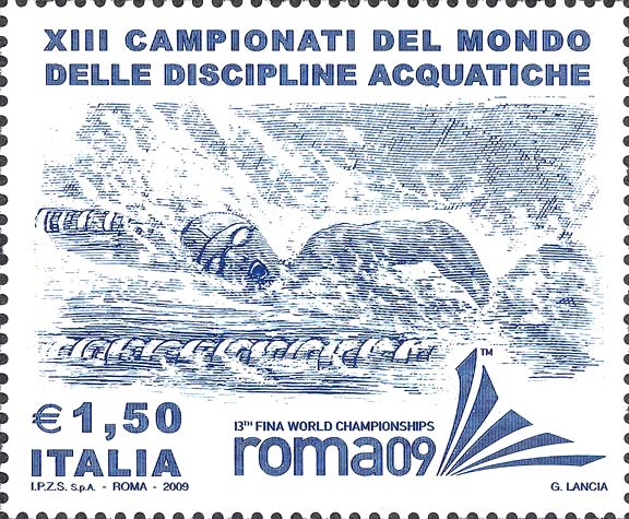 Francobollo Nuotatore -  2009