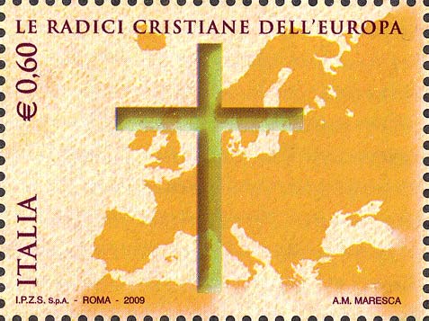 Francobollo Europa e Croce -  2009