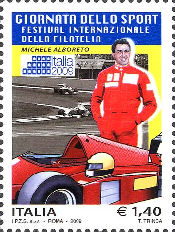 Francobollo Michele Alboreto -  2009