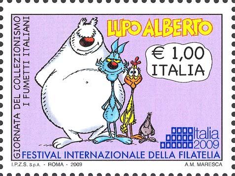 Francobollo Lupo Alberto -  2009