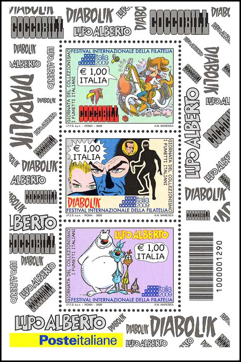 Francobollo Personaggi dei Fumetti Italiani -  2009