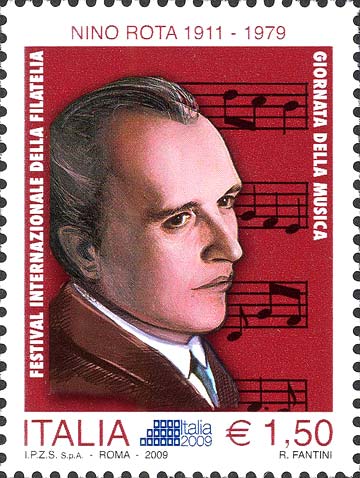 Francobollo Nino Rota -  2009