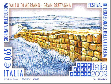 Francobollo Vallo di Adriano, Gran Bretagna -  2009