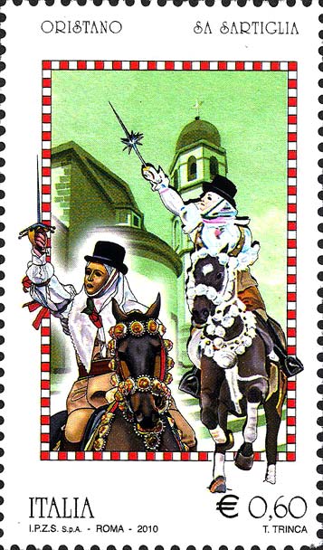Francobollo Oristano, Sa Sartiglia -  2010