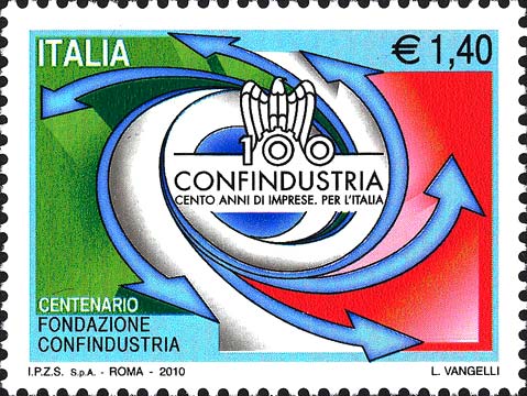 Francobollo Simbolo di Confindustria -  2010