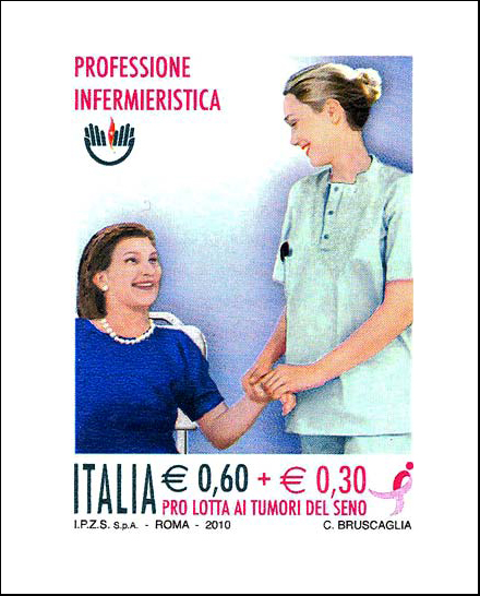 Francobollo Infermiera e Paziente -  2010
