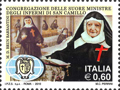 Francobollo Suore Ministre degli Infermi di San Camillo, Impegnate nella Missione di Assistenza verso gli Ammalati -  2010