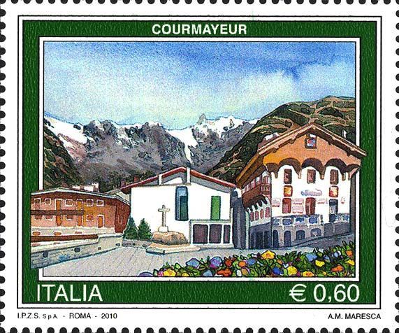 Francobollo Courmayeur -  2010