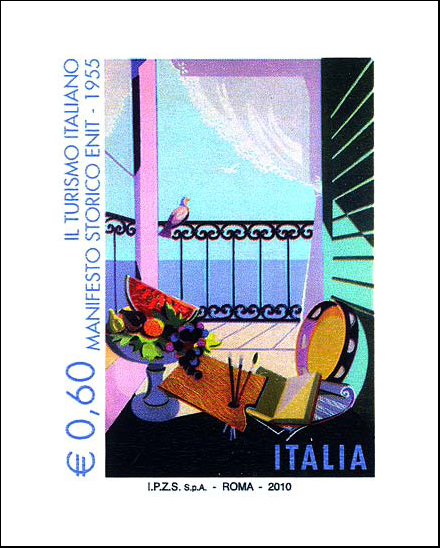 Francobollo Manifesto Storico dell'ENIT -  2010
