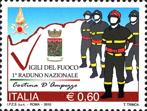 Francobollo Vigili del Fuoco -  2010