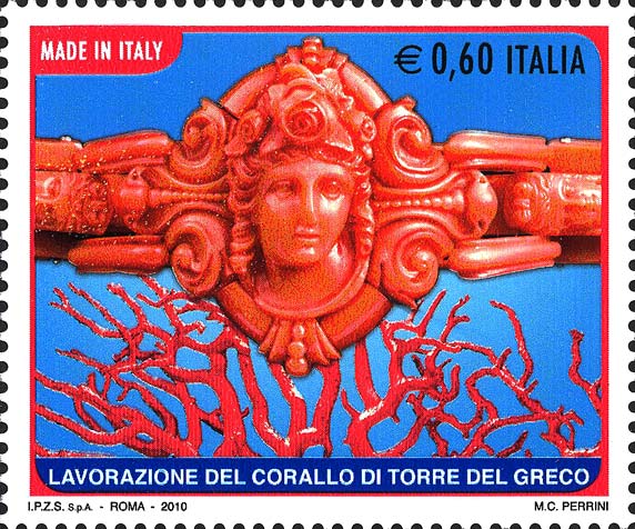 Francobollo Bracciale e Corallo -  2010