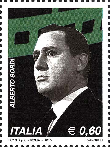 Francobollo Alberto Sordi -  2010