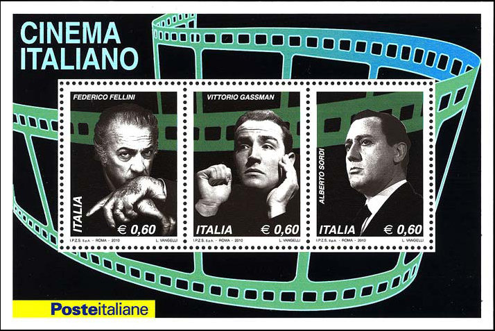 Francobollo Protagonisti del Cinema Italiano -  2010