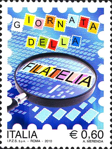 Francobollo Lente d'Ingrandimento -  2010