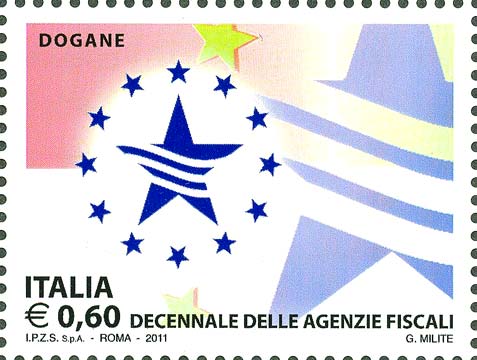 Francobollo Agenzia delle Dogane -  2011