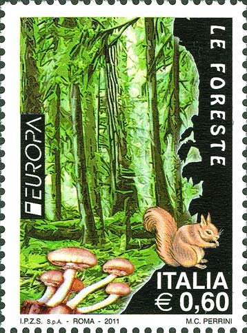 Francobollo Foresta -  2011